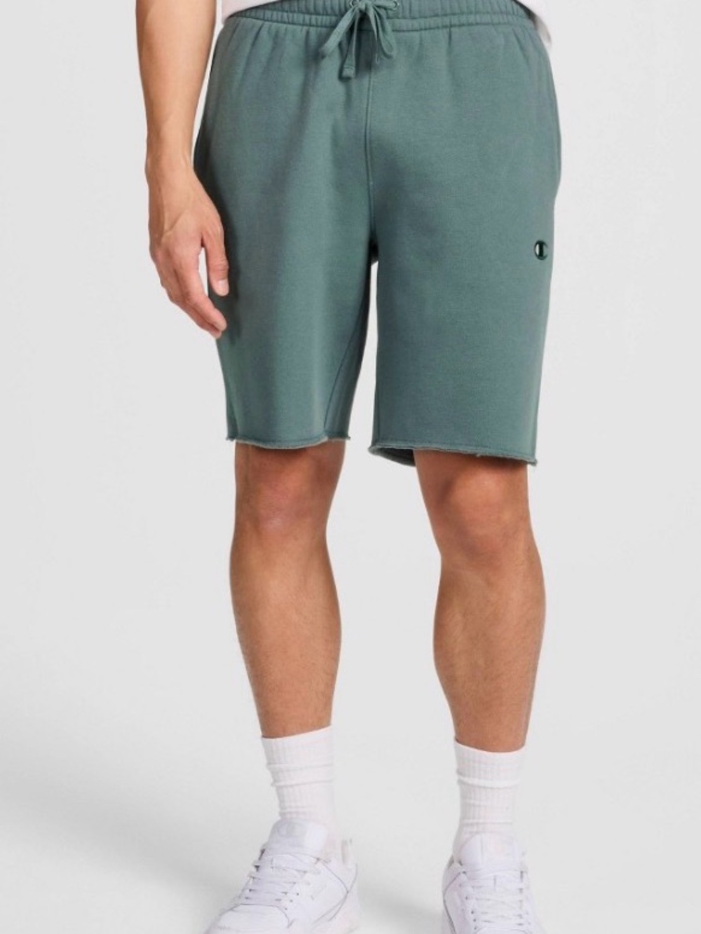 Champion Men's Sage Green Athletic Fleece Shorts